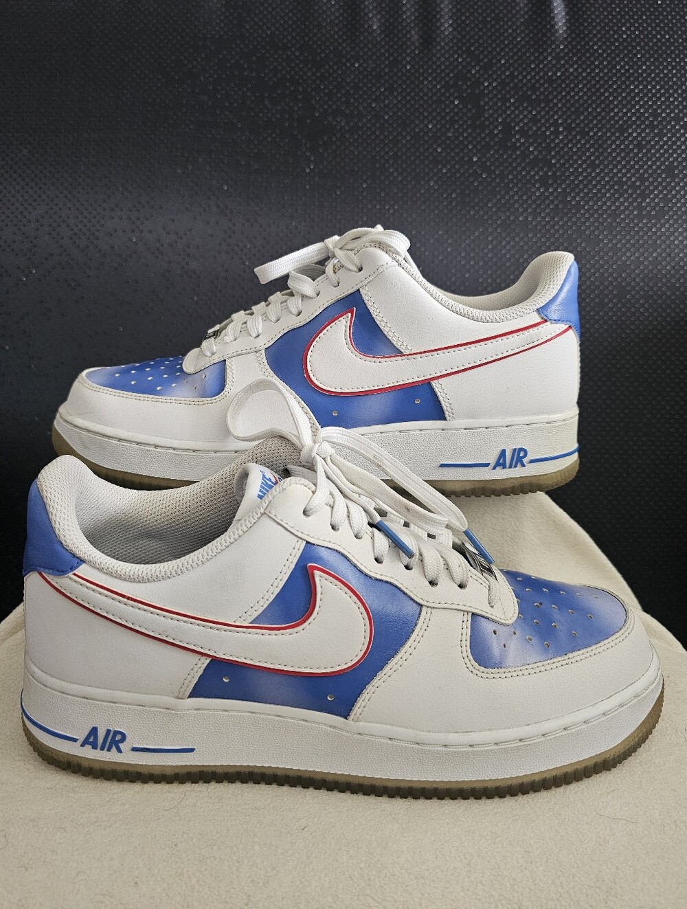NIKE Air Force Low N-Jersey Nets Hardwood Classics Pacific Blue Men's 8.5/Wms 10